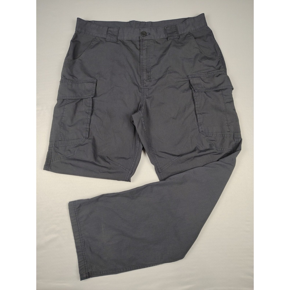 Under Armour Cargo Pants Men 38x34 Charcoal Ripstop Tactical Articulated Knee
